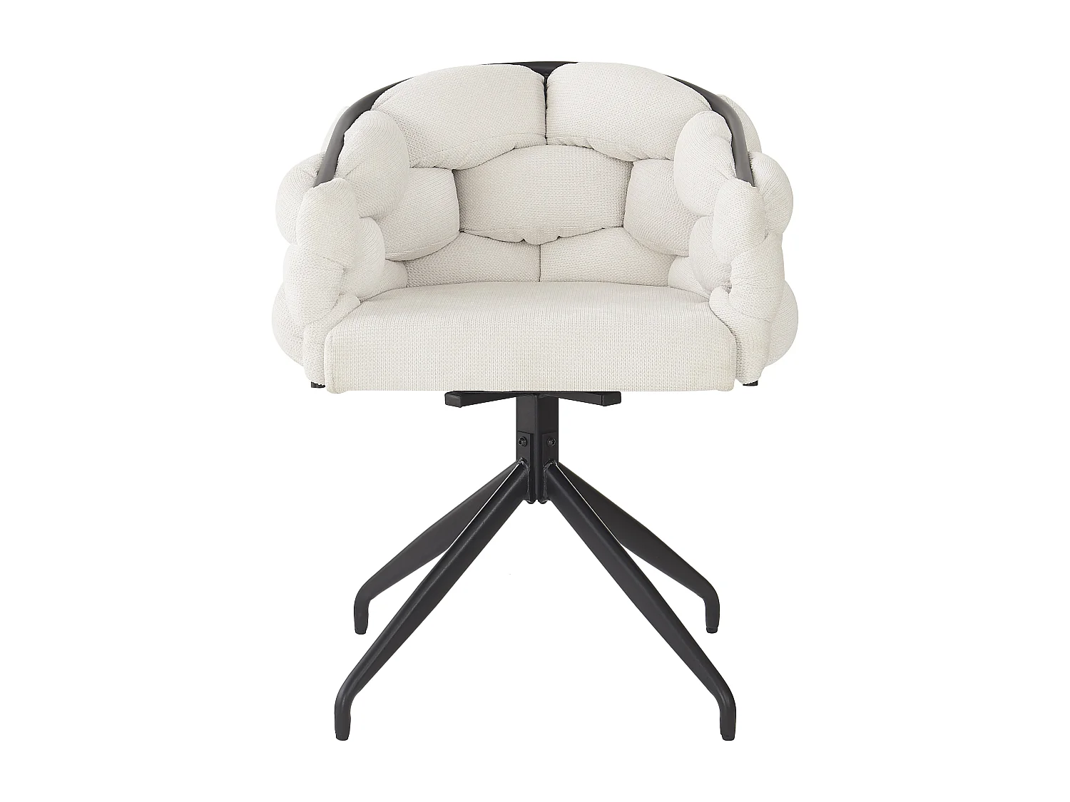 Sillas giratorias de terciopelo 360° (2 piezas), diseño moderno, metal dorado, beige (45 x 44 x 77,5 cm)