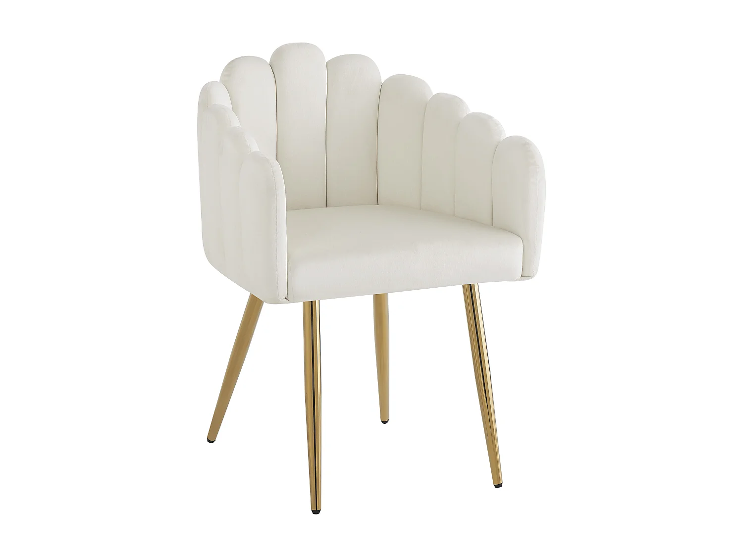 Silla de comedor de terciopelo (4 piezas), maquillaje, patas de metal dorado, diseño único, ergonómica, pies ajustables (48 x 44,5 x 82 cm)