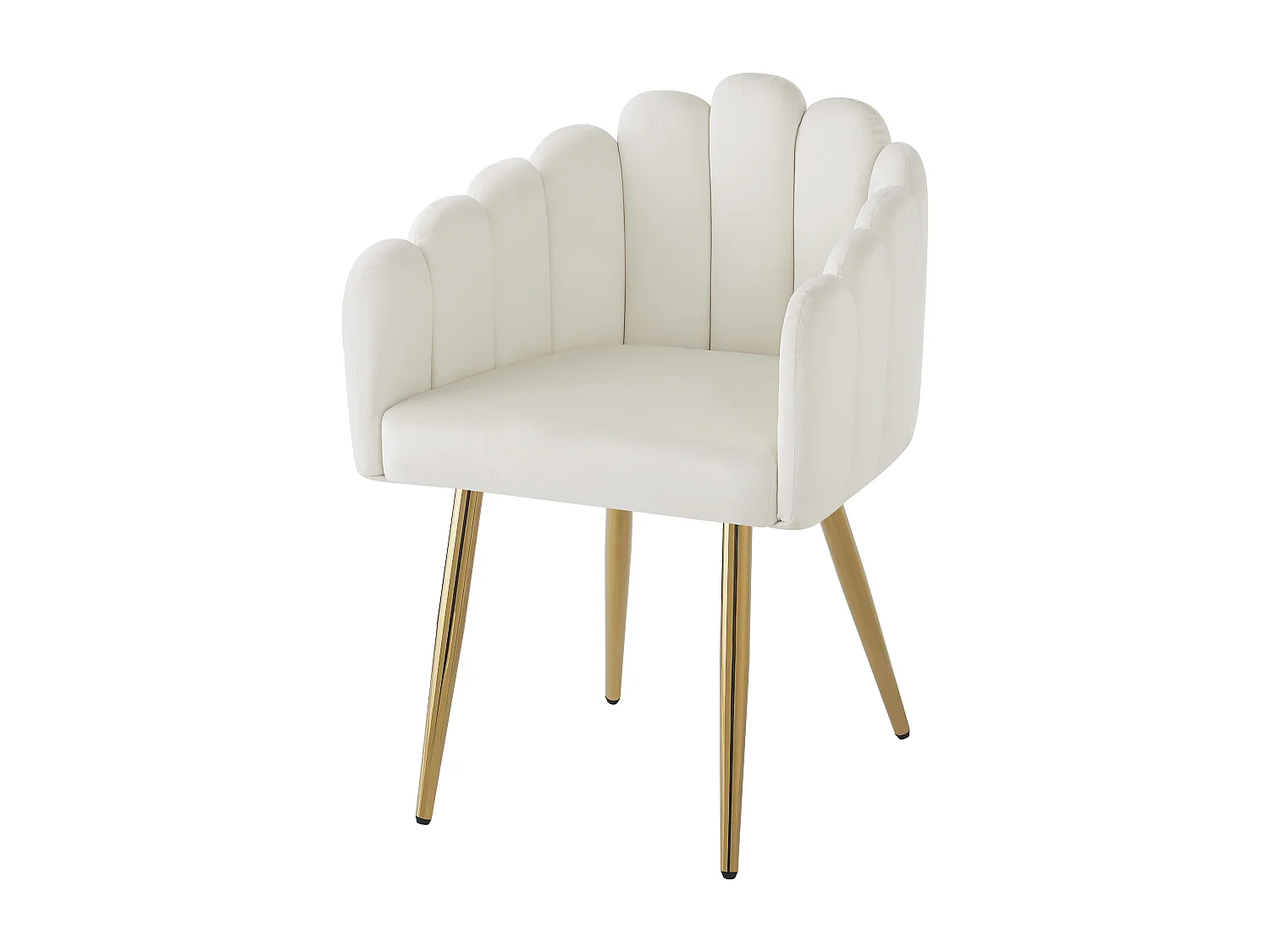 Silla de comedor de terciopelo (4 piezas), maquillaje, patas de metal dorado, diseño único, ergonómica, pies ajustables (48 x 44,5 x 82 cm)