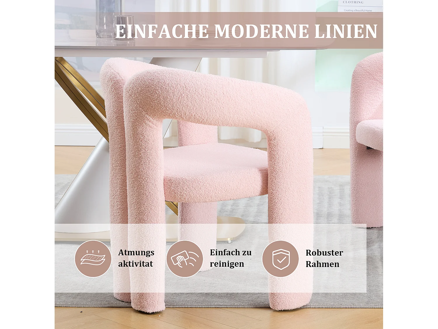 Sillón ergonómico de tela afelpada, diseño único, máxima comodidad, color rosa, para salón/oficina (Dimensiones a petición)