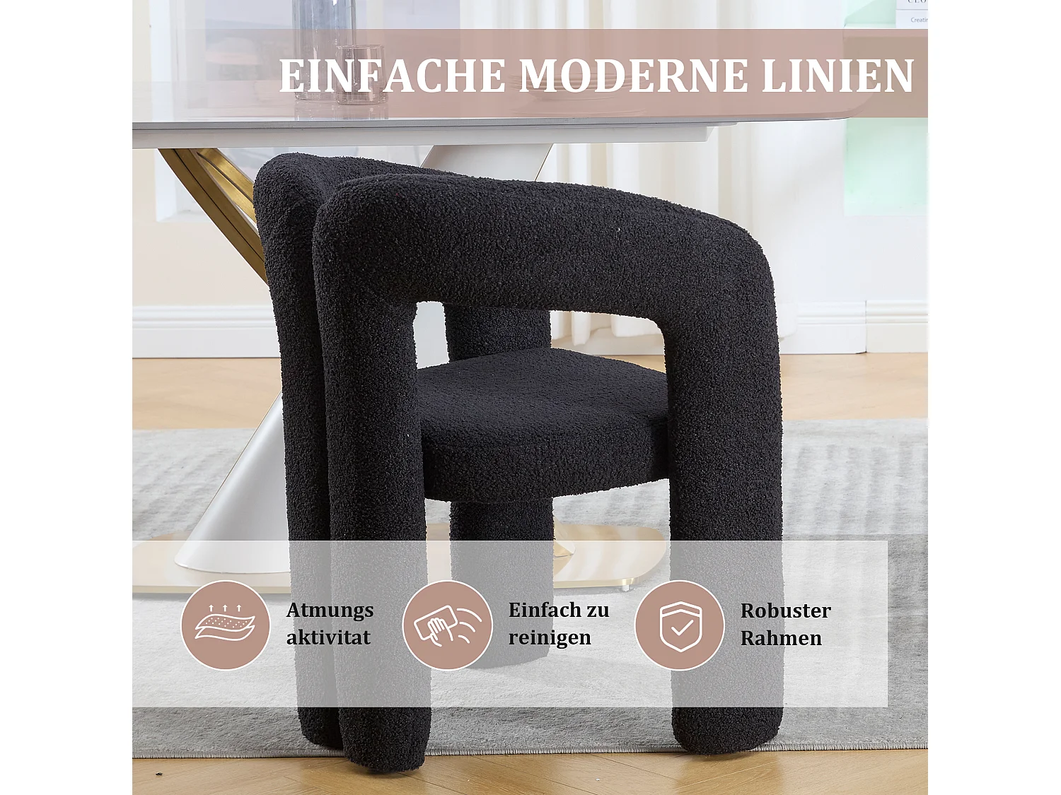 Fauteuil Ergonomique en Tissu peluche, Design Élégant, Confort Optimal, Olive, Pour Salon/Bureau à domicile (64x50.5x71 cm)
