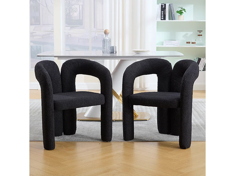 Fauteuil Ergonomique en Tissu peluche, Design Élégant, Confort Optimal, Olive, Pour Salon/Bureau à domicile (64x50.5x71 cm)