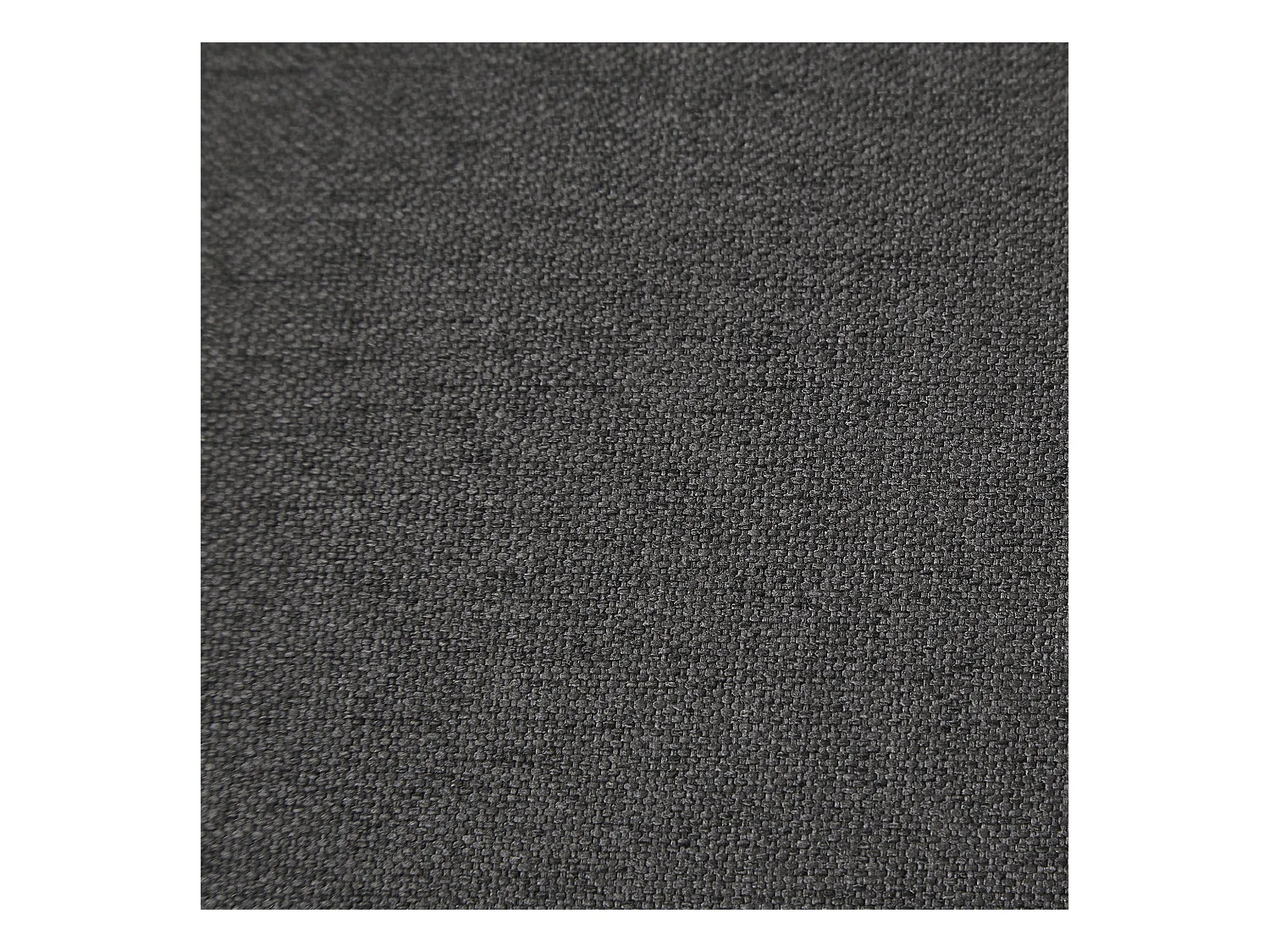 Divano trasformabile a 2 posti con schienale regolabile, in cotone-lino, nero antico (176x76x74 cm)