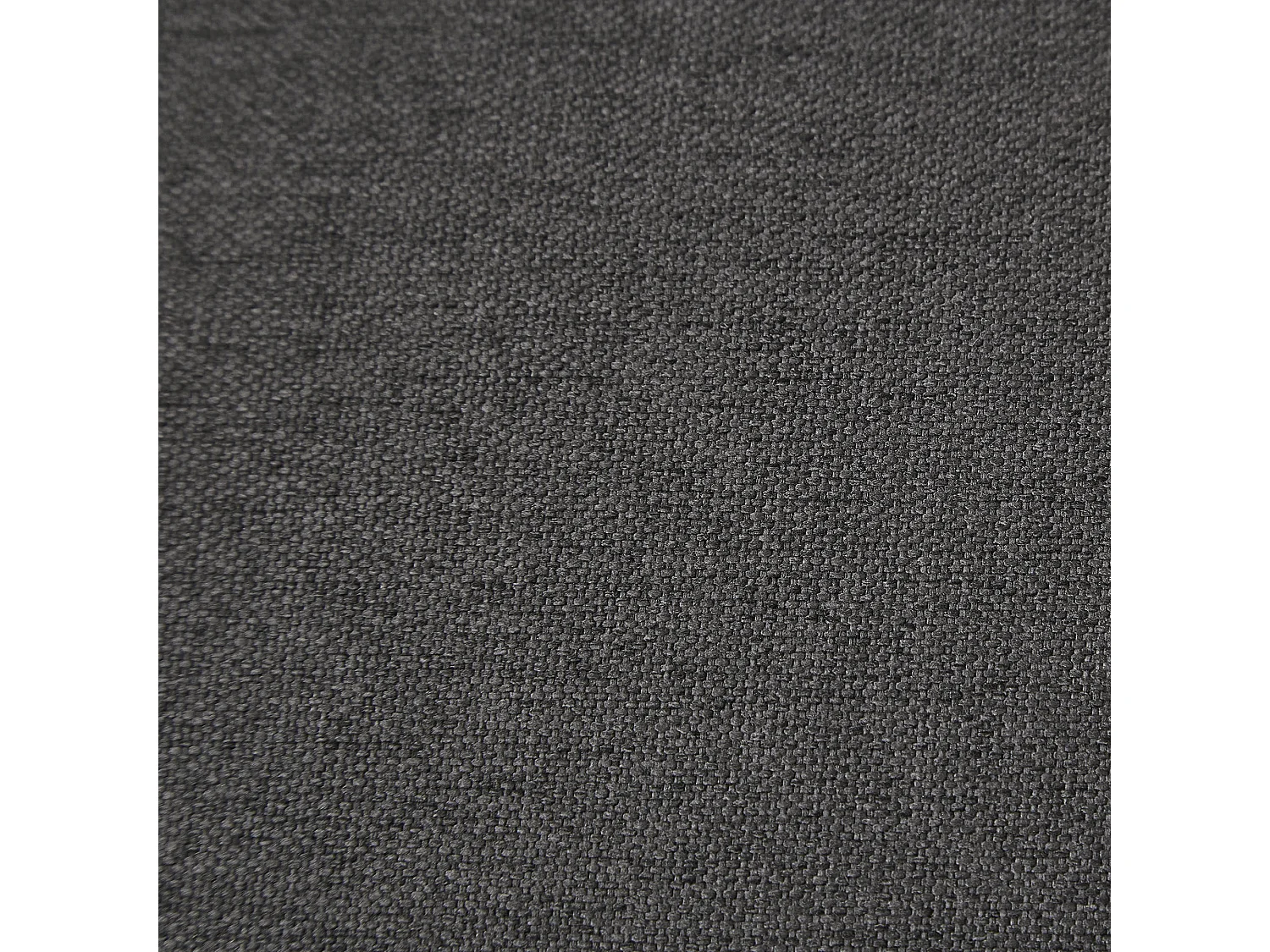 Canapé convertible 2 places avec dossier réglable, en coton-lin, noir antique (176x76x74 cm)