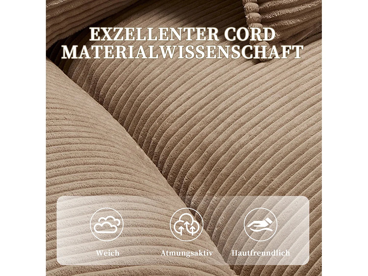 Canapé 2 Places Moderne, Matelas Convertible, Coussin Unique, Confortable, Kaki (longueur x largeur x hauteur cm)