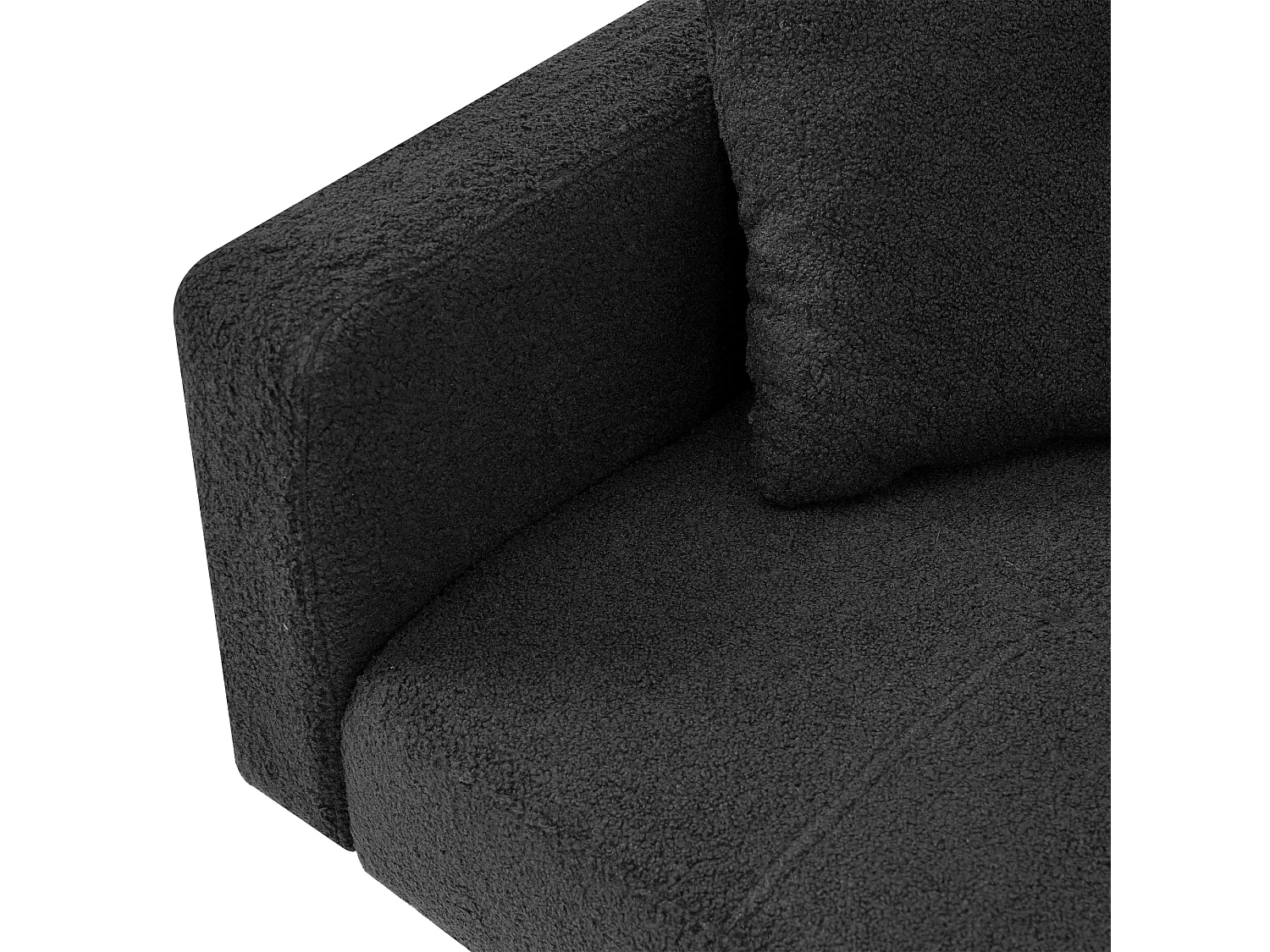 Divano letto con funzione letto, angolazione regolabile, piedini dorati, con cuscini e tasche laterali (175x64x72 cm)