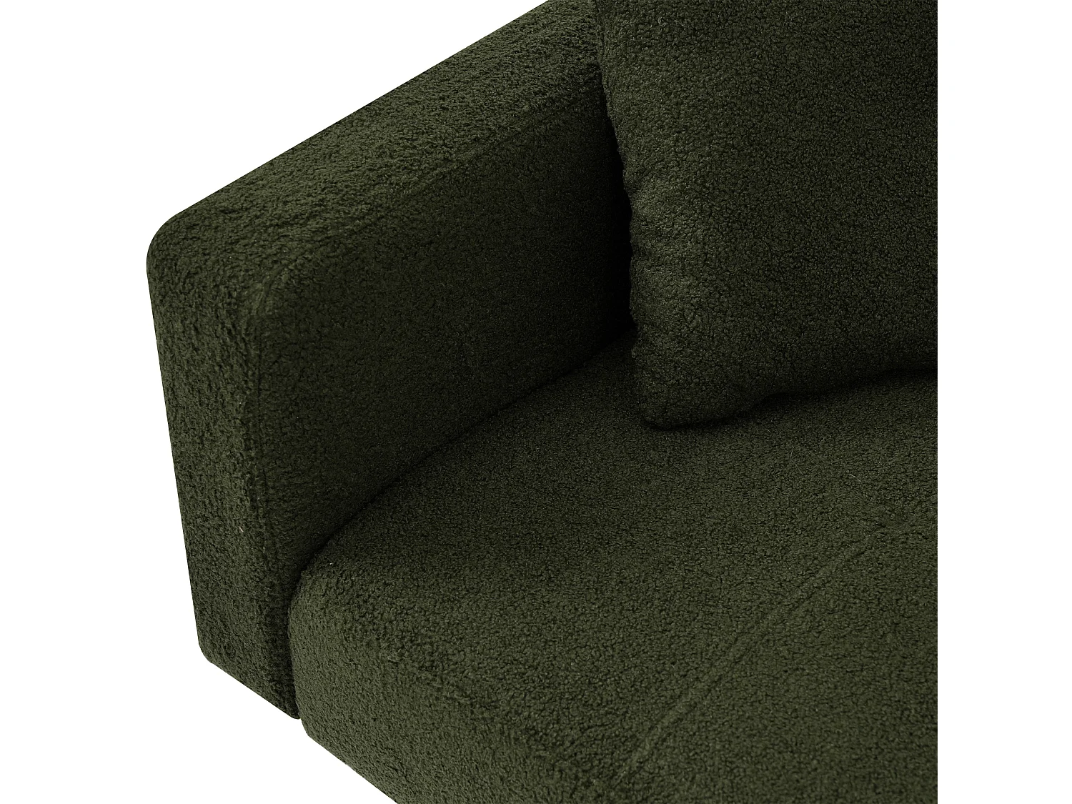 Slaapbank met bedfunctie, verstelbare rugleuning, gouden poten, met kussens en opbergvakken aan de zijkant (175x64x72 cm)