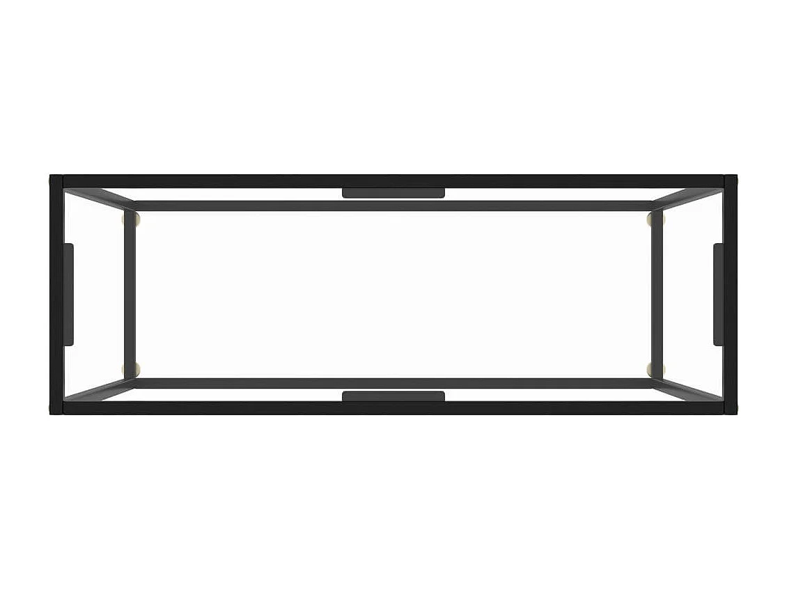 Transparante consoletafel 100x35x75 cm Gehard glas