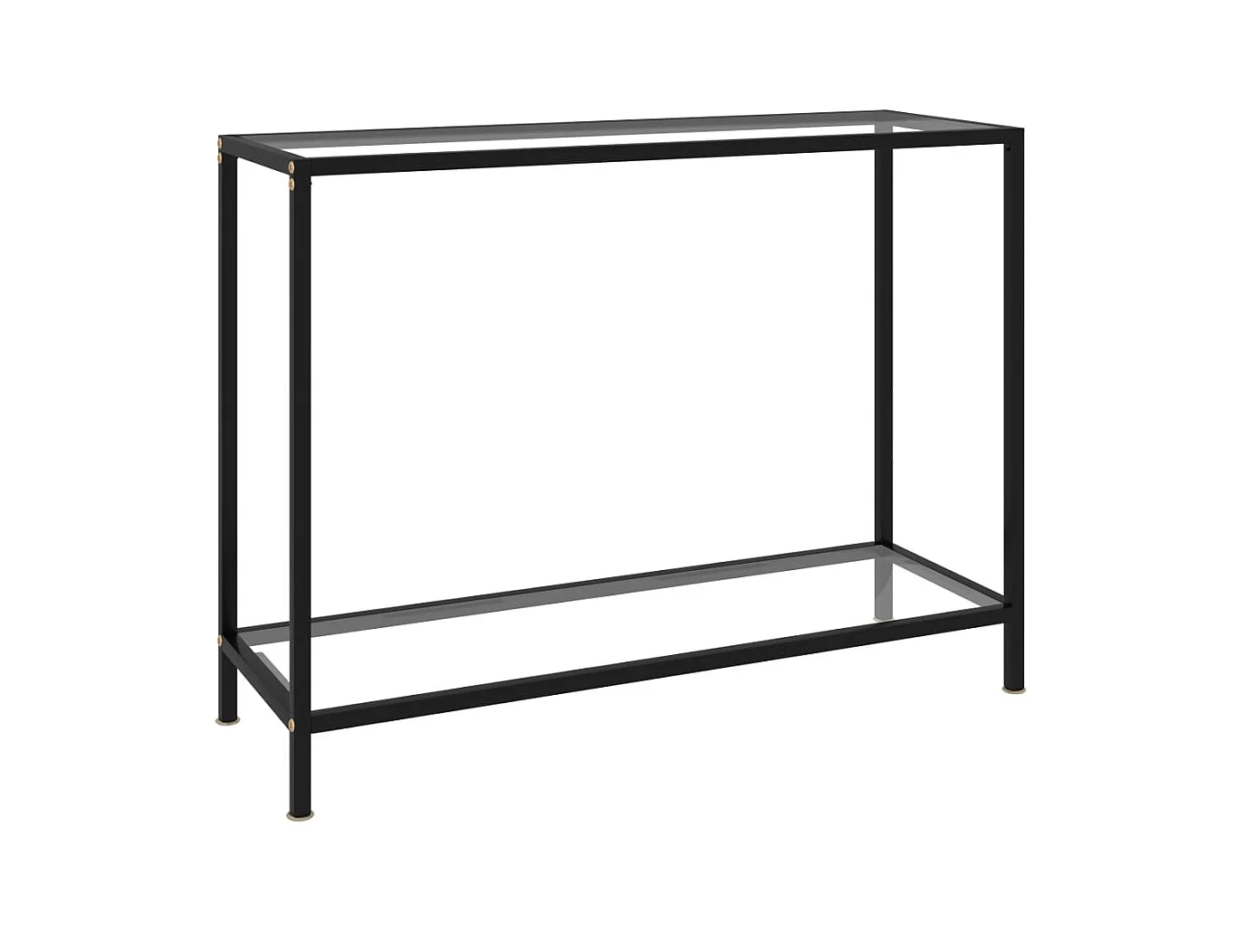 Table console Transparent 100x35x75 cm Verre trempé