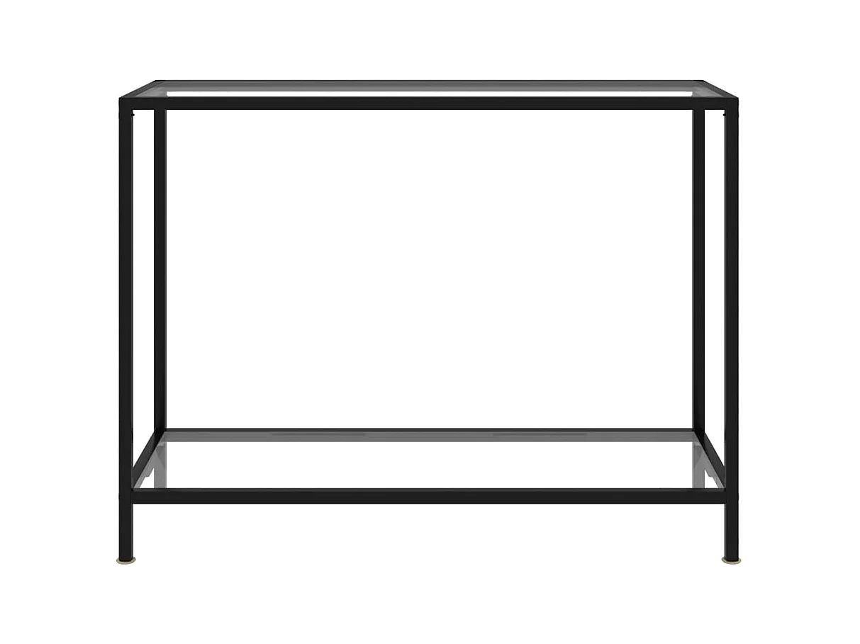 Table console Transparent 100x35x75 cm Verre trempé