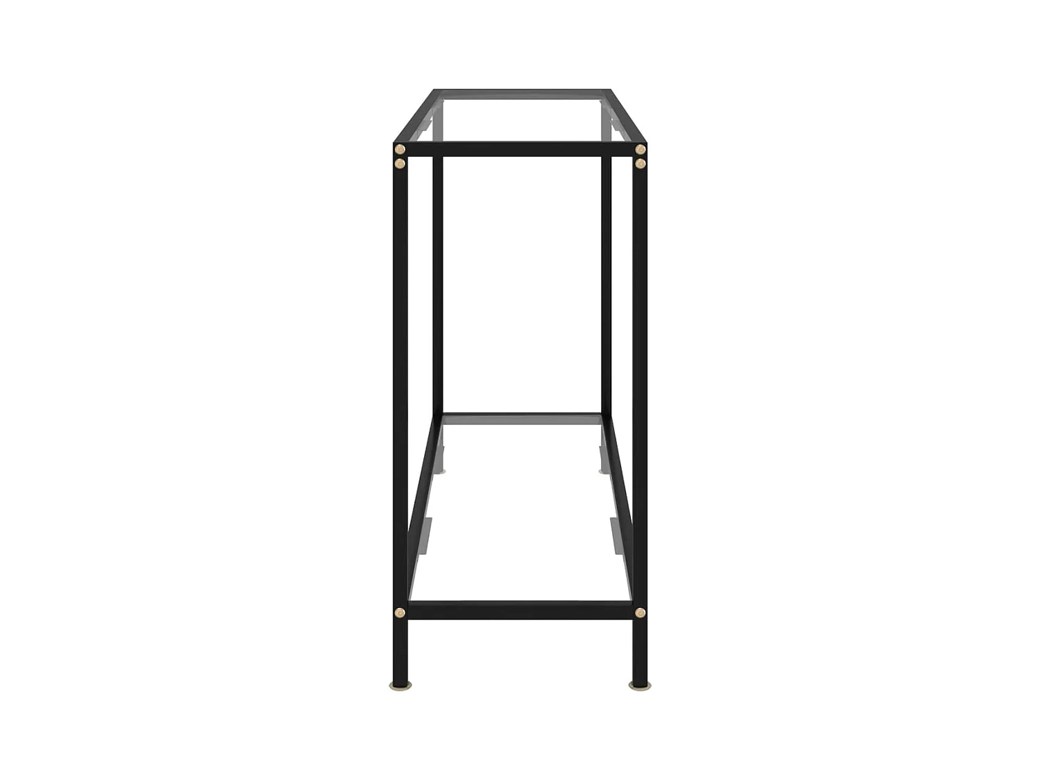 Table console Transparent 100x35x75 cm Verre trempé