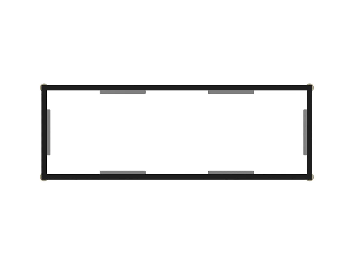 Table console Transparent 100x35x75 cm Verre trempé