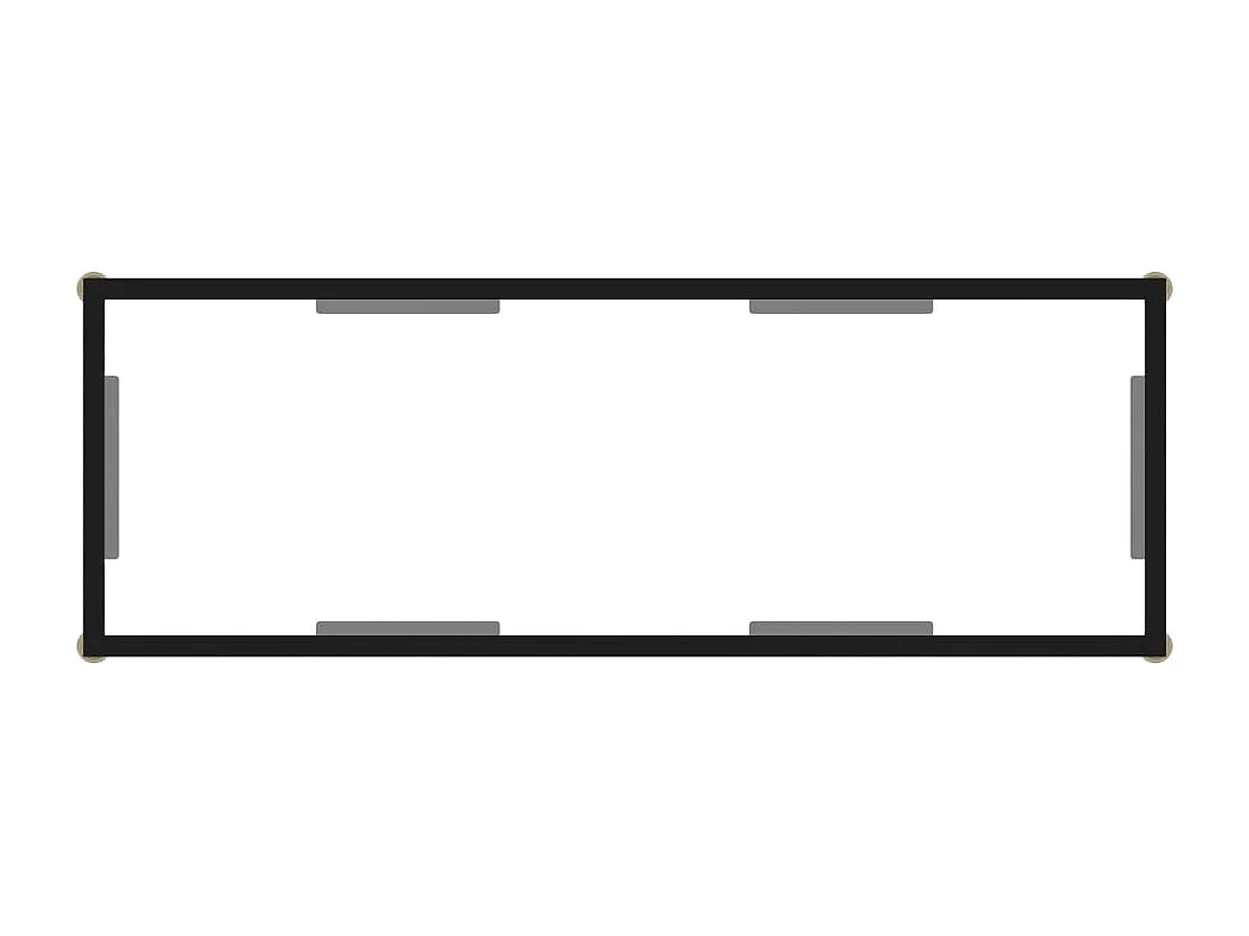 Transparante consoletafel 100x35x75 cm Gehard glas