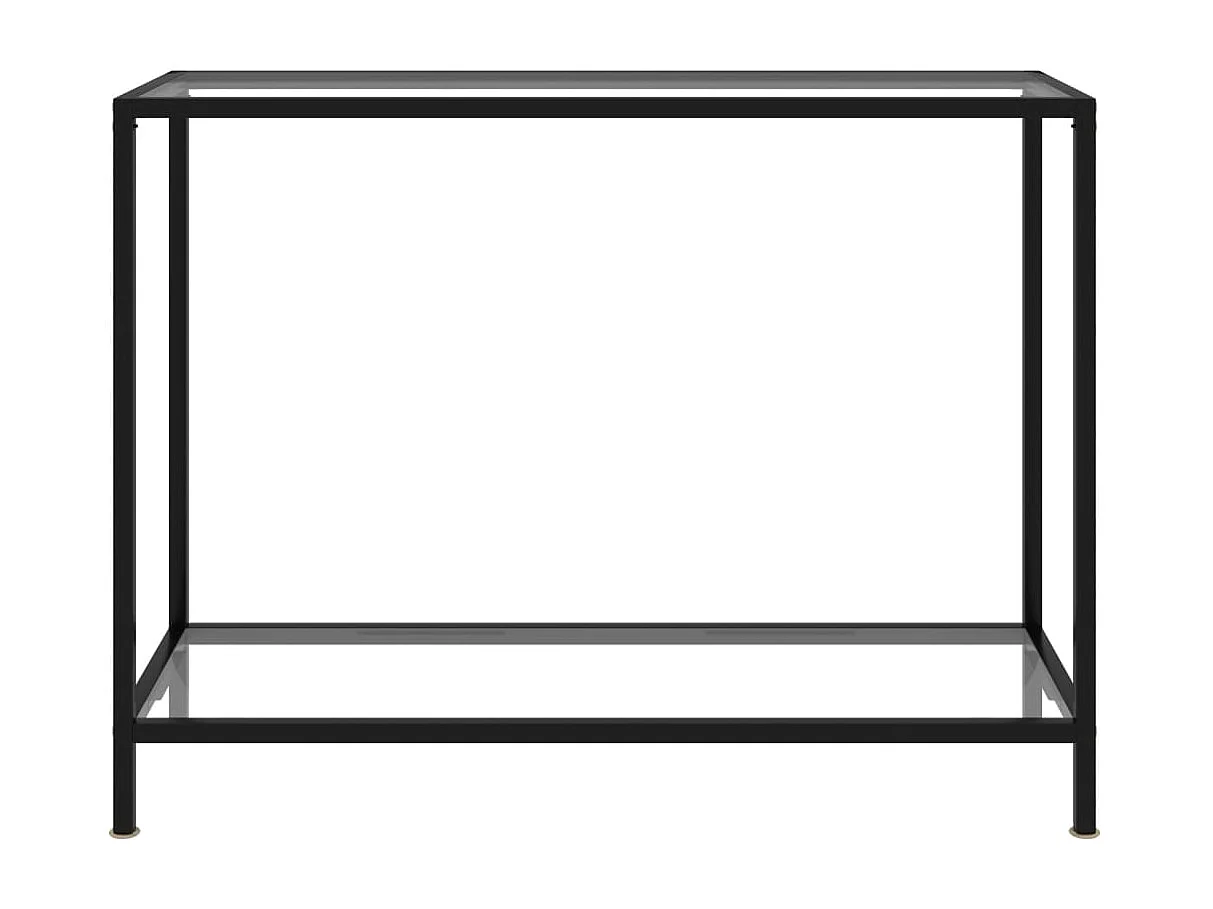 Mesa consola transparente 100x35x75 cm Cristal templado