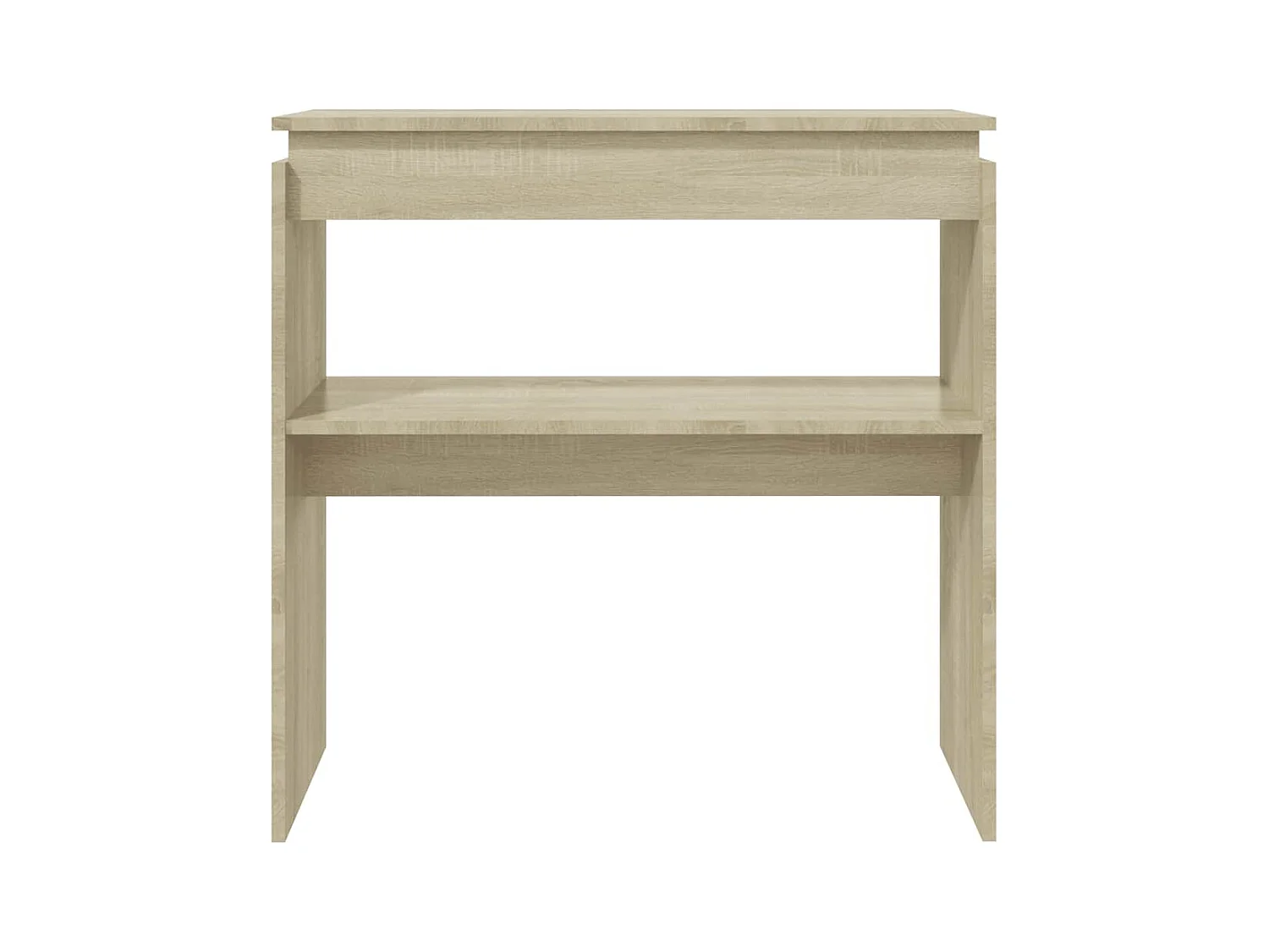 Table console chêne sonoma 80x30x80 cm bois d'ingénierie