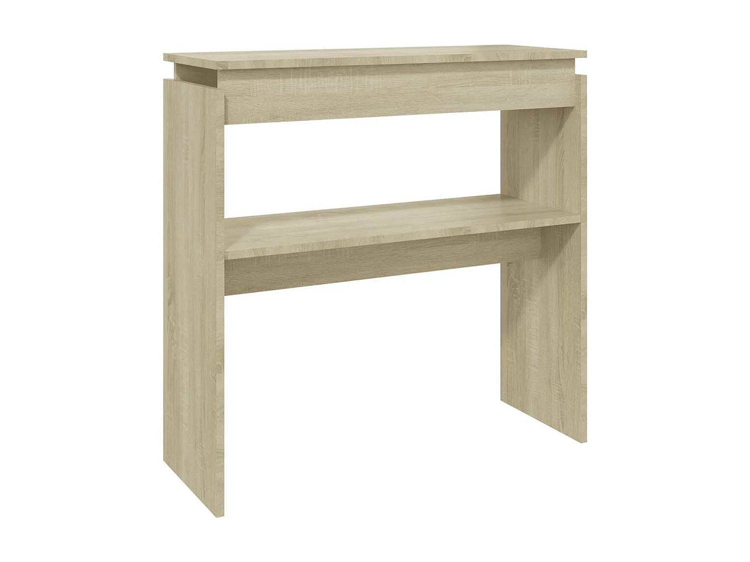 Table console chêne sonoma 80x30x80 cm bois d'ingénierie