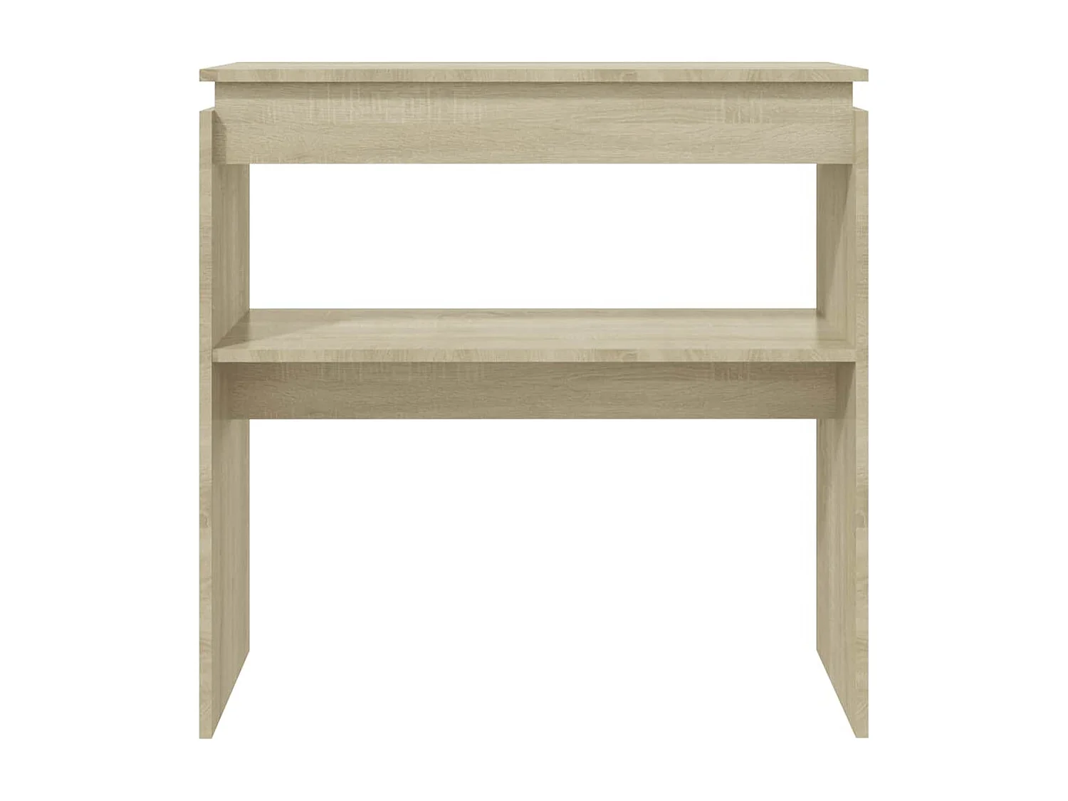 Table console chêne sonoma 80x30x80 cm bois d'ingénierie