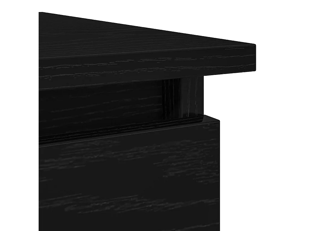 Consoletafel met lades zwart 85,5x38,5x74,5 cm