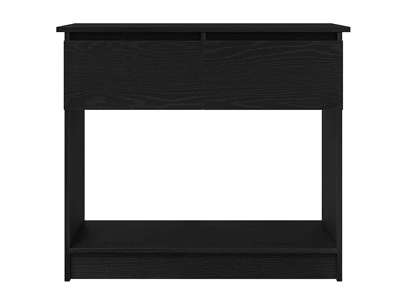 Table console avec tiroirs noir 85,5x38,5x74,5 cm