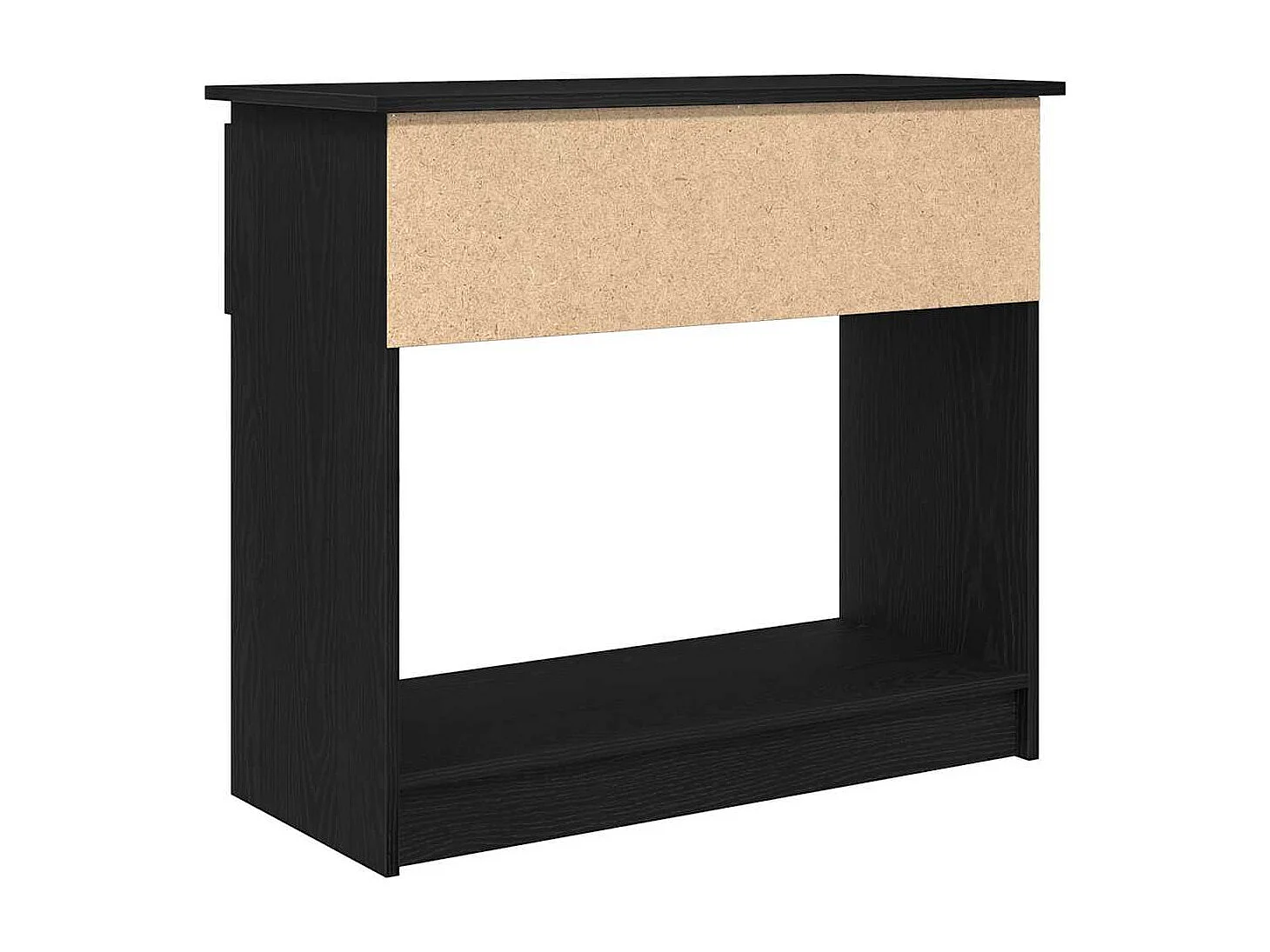 Table console avec tiroirs noir 85,5x38,5x74,5 cm