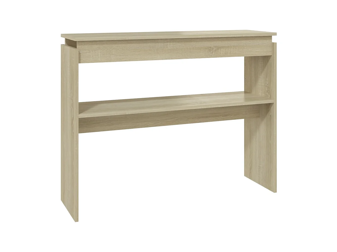 Table console chêne sonoma 102x30x80 cm bois d'ingénierie