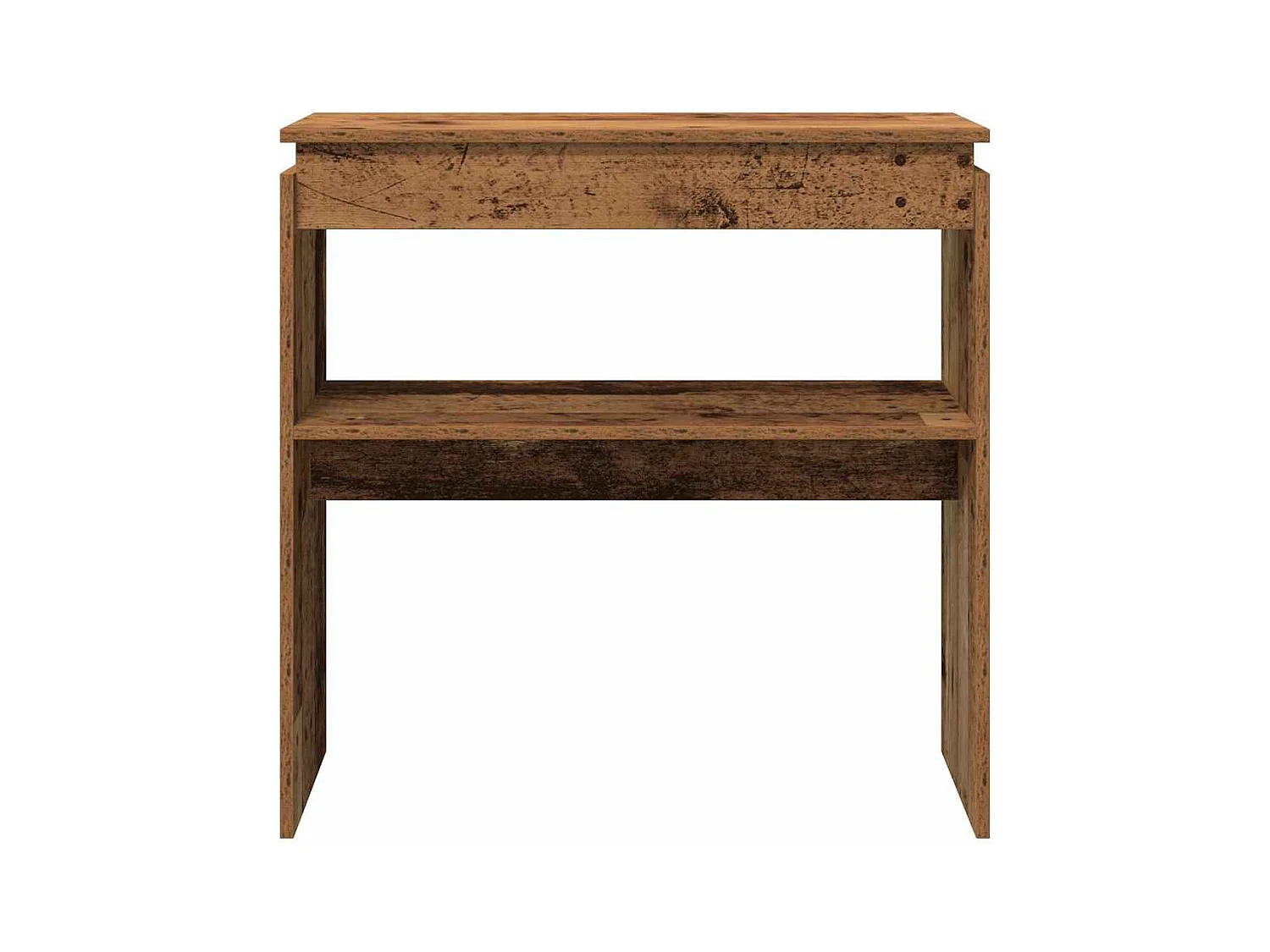 Table console vieux bois 80 x 30 x 80 cm bois d'ingénierie