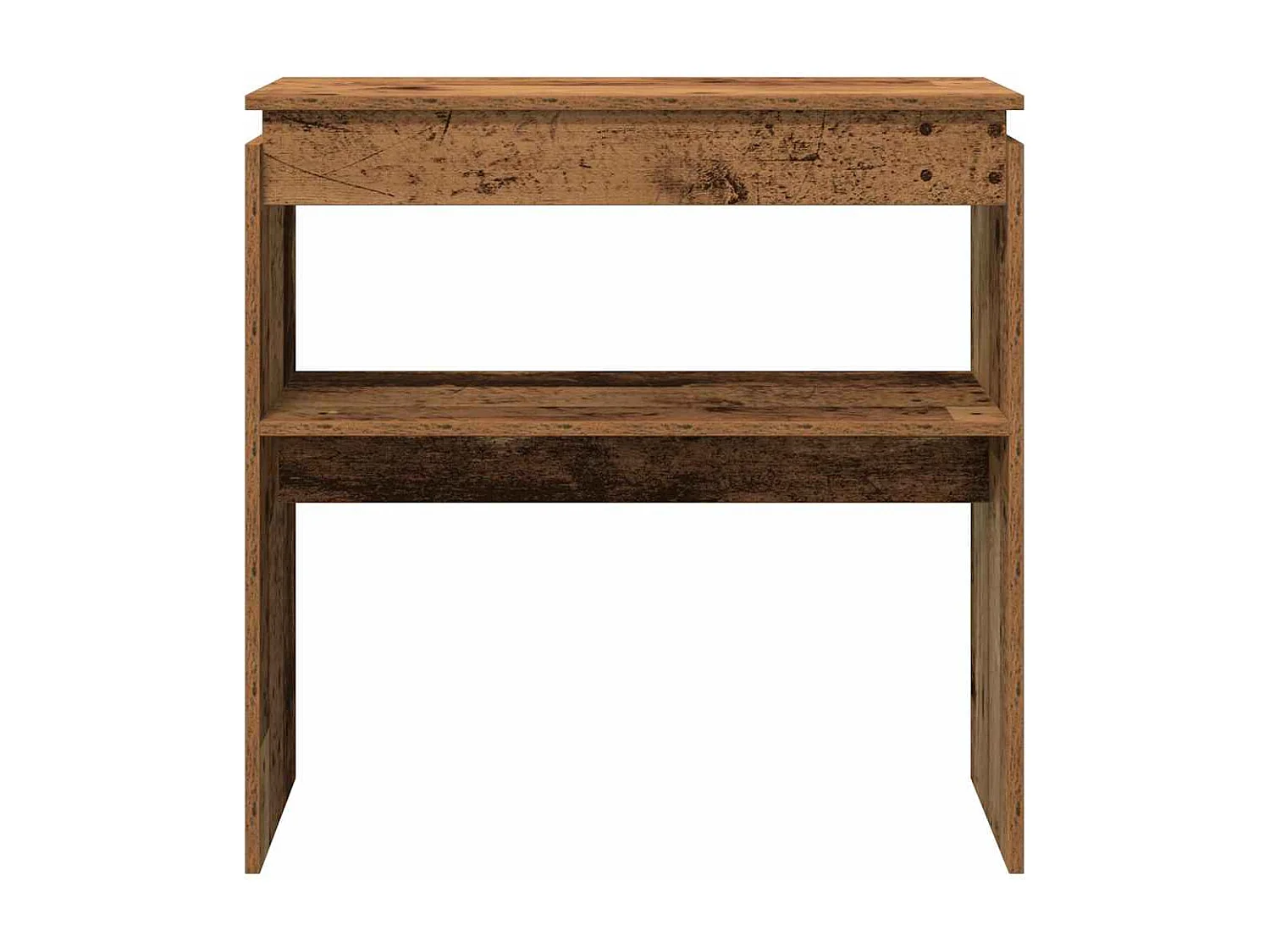 Table console vieux bois 80 x 30 x 80 cm bois d'ingénierie