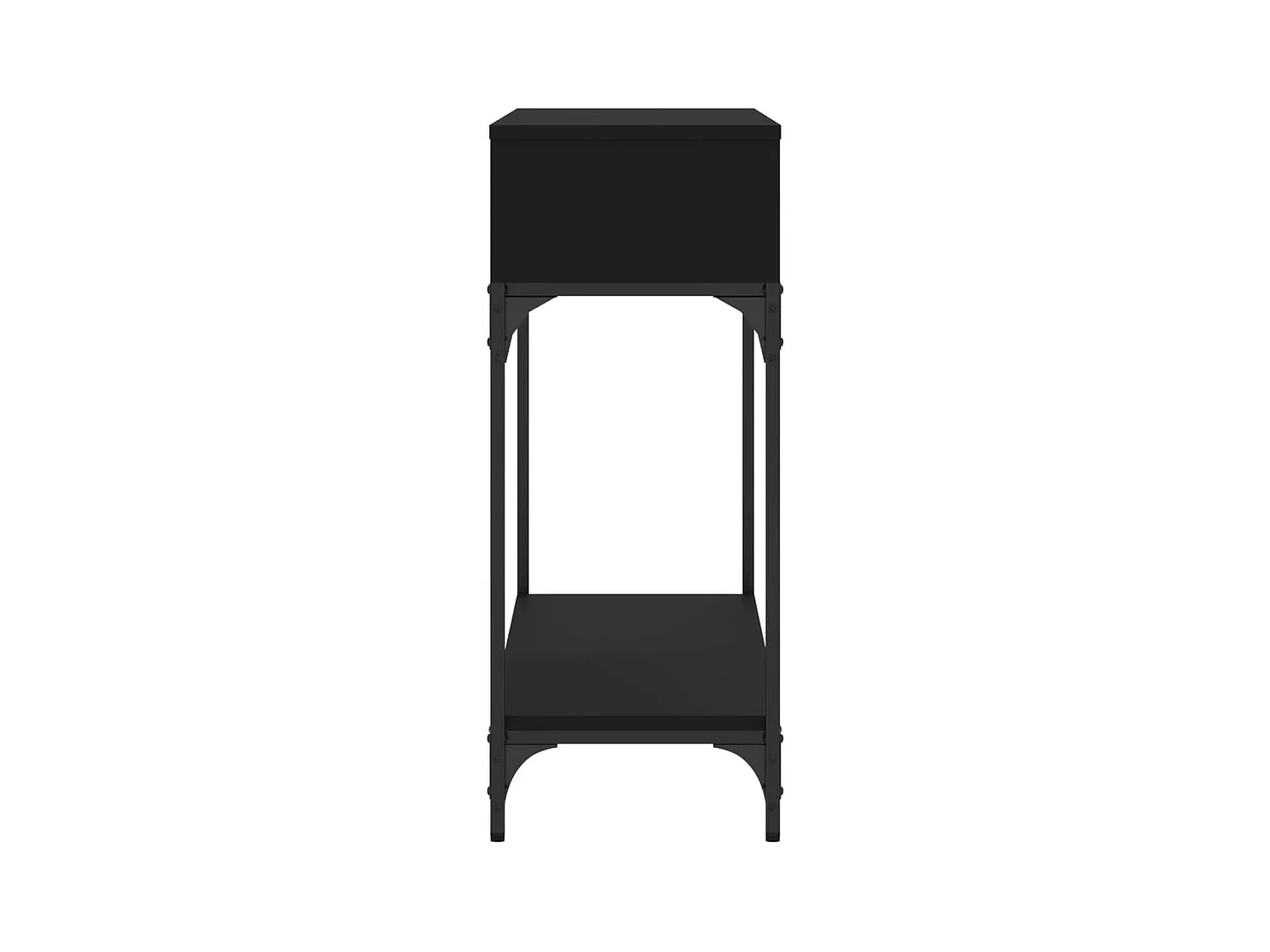 Table console noir 100x30,5x75 cm bois d'ingénierie