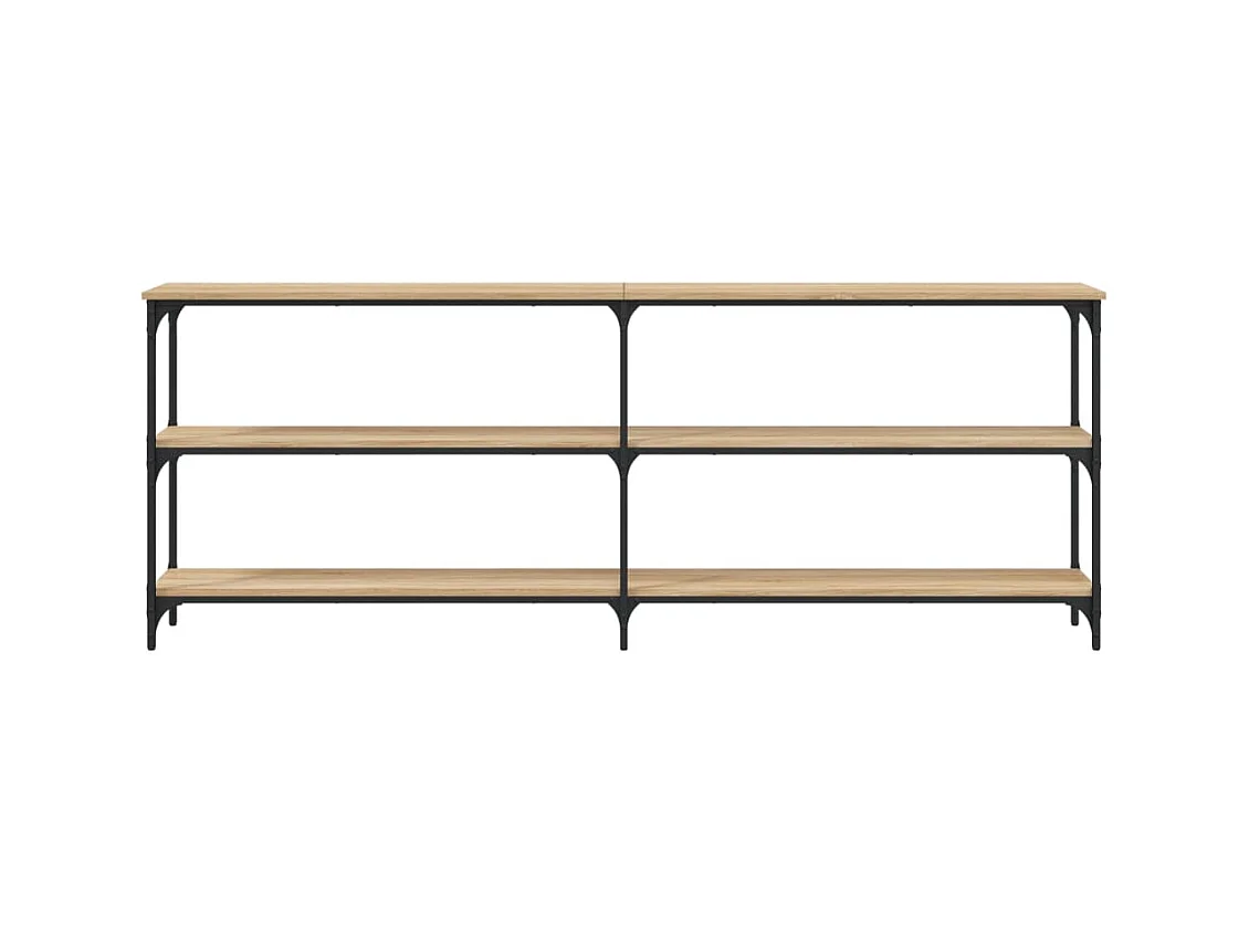 Table console chêne sonoma 200x29x75 cm bois d'ingénierie