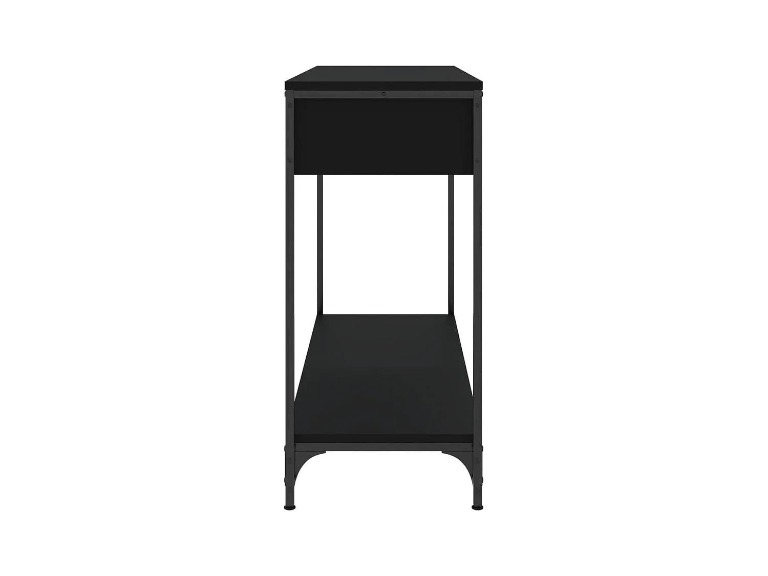 Table console noir 100x34,5x75 cm bois d'ingénierie