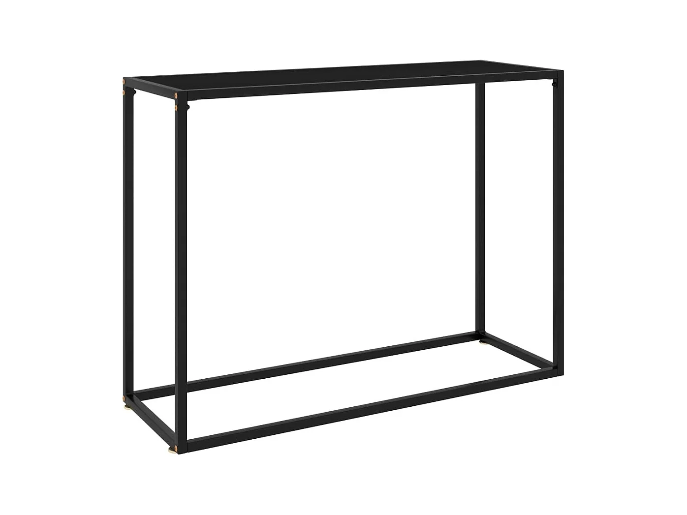Table console Noir 100x35x75 cm Verre trempé