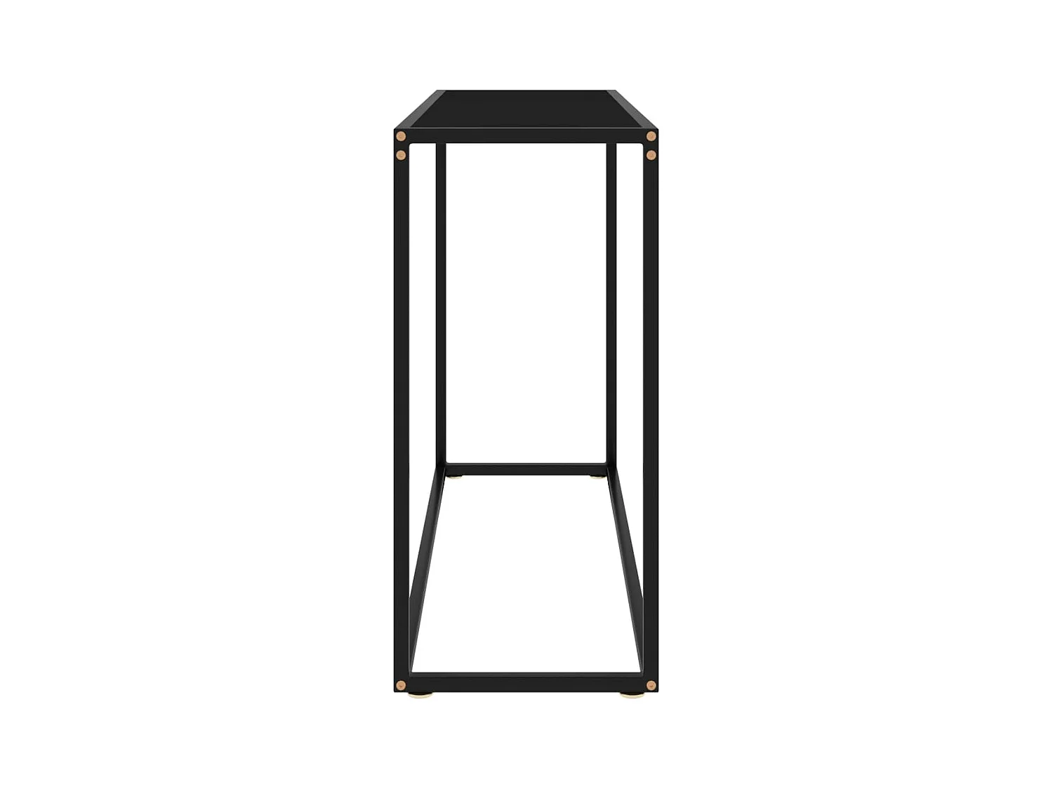 Table console Noir 100x35x75 cm Verre trempé