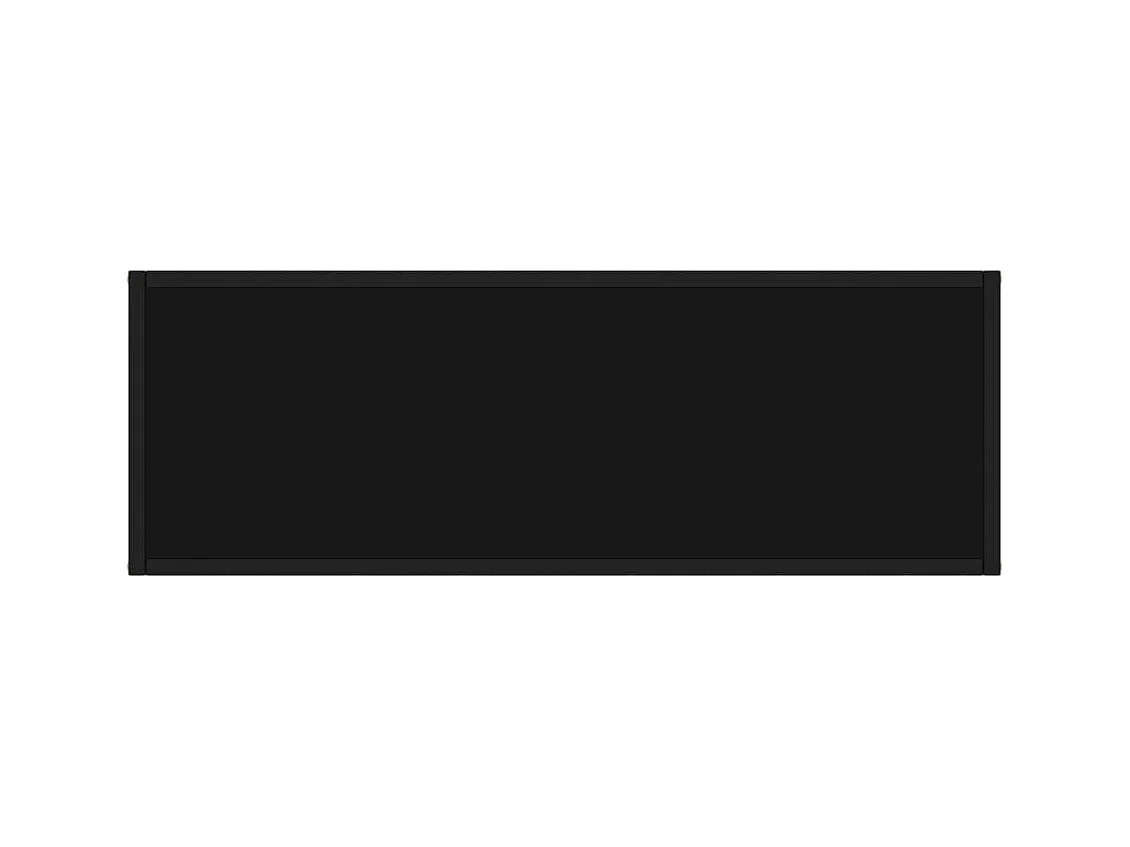 Table console Noir 100x35x75 cm Verre trempé