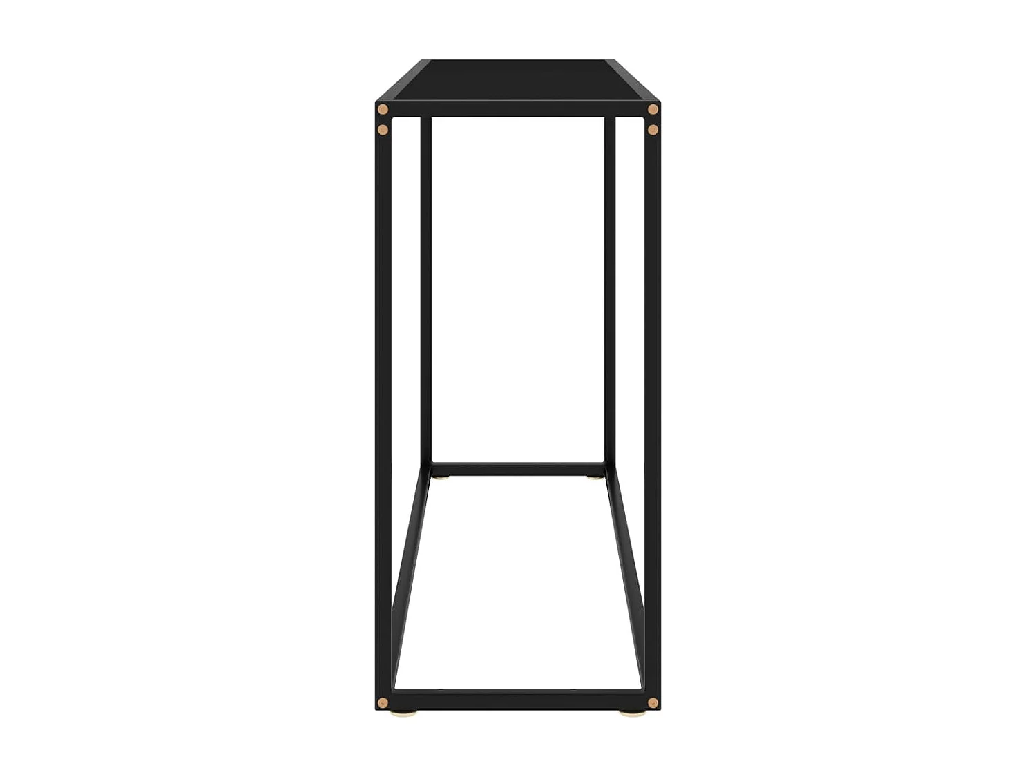Zwarte consoletafel 100x35x75 cm Gehard glas