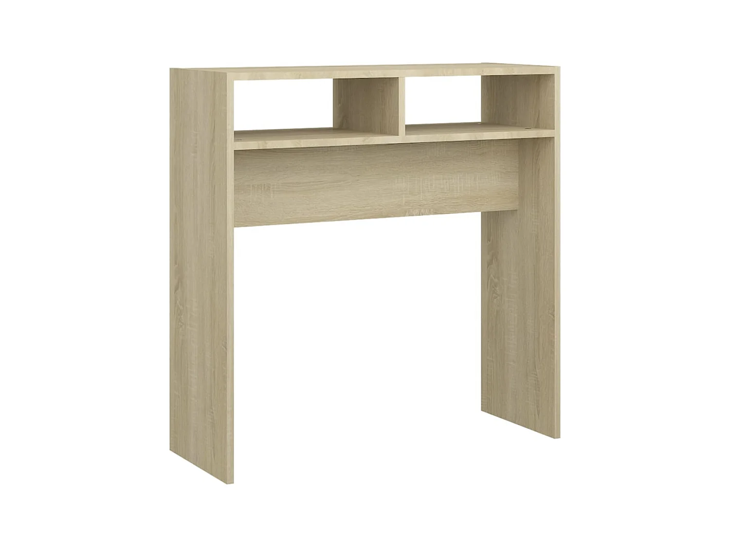 Table console chêne sonoma 78x30x80 cm bois d'ingénierie