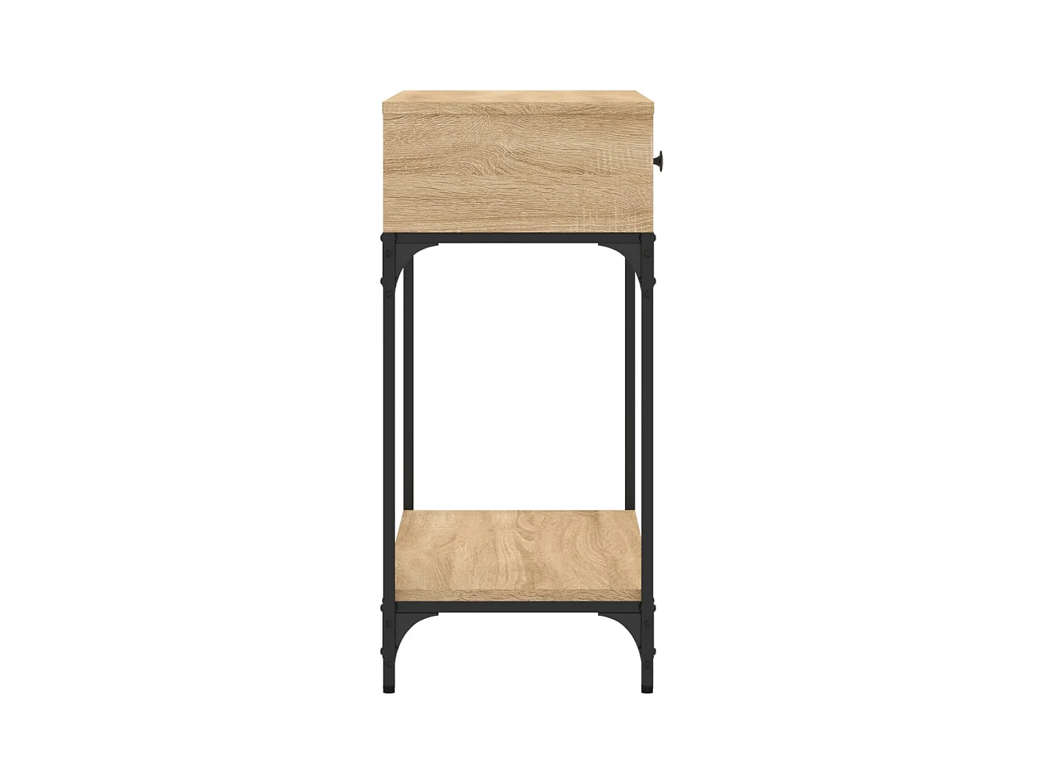 Table console chêne sonoma 75x34,5x75 cm bois d'ingénierie