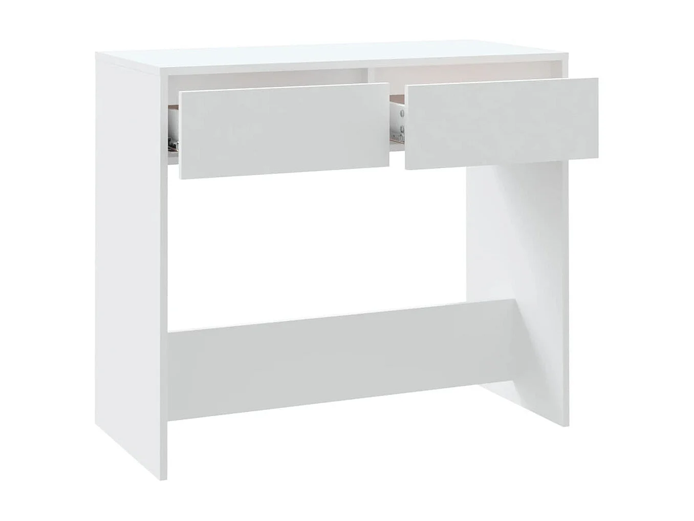 Mesa consola Blanca 89x41x76,5 cm Acero