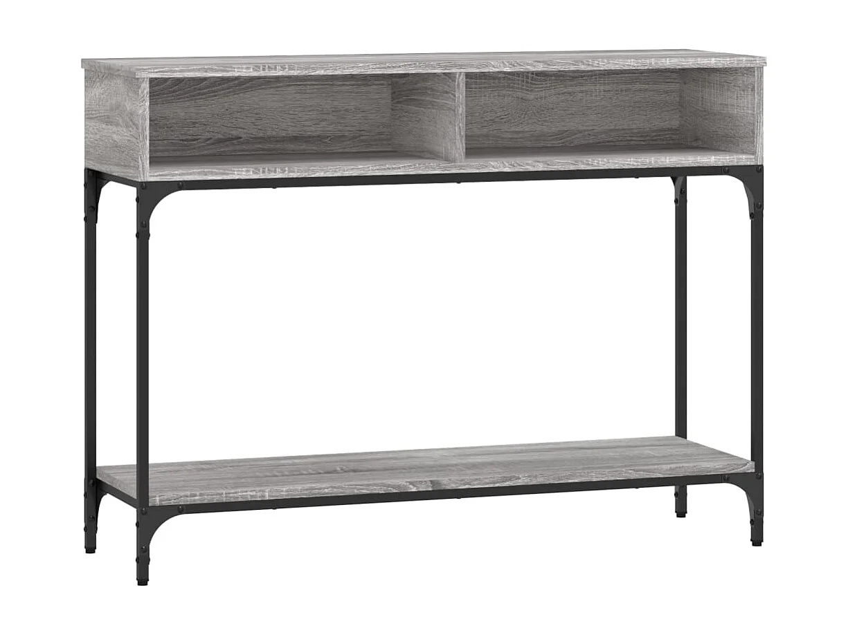 Table console sonoma gris 100x30,5x75 cm bois d'ingénierie