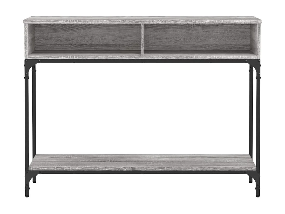 Table console sonoma gris 100x30,5x75 cm bois d'ingénierie