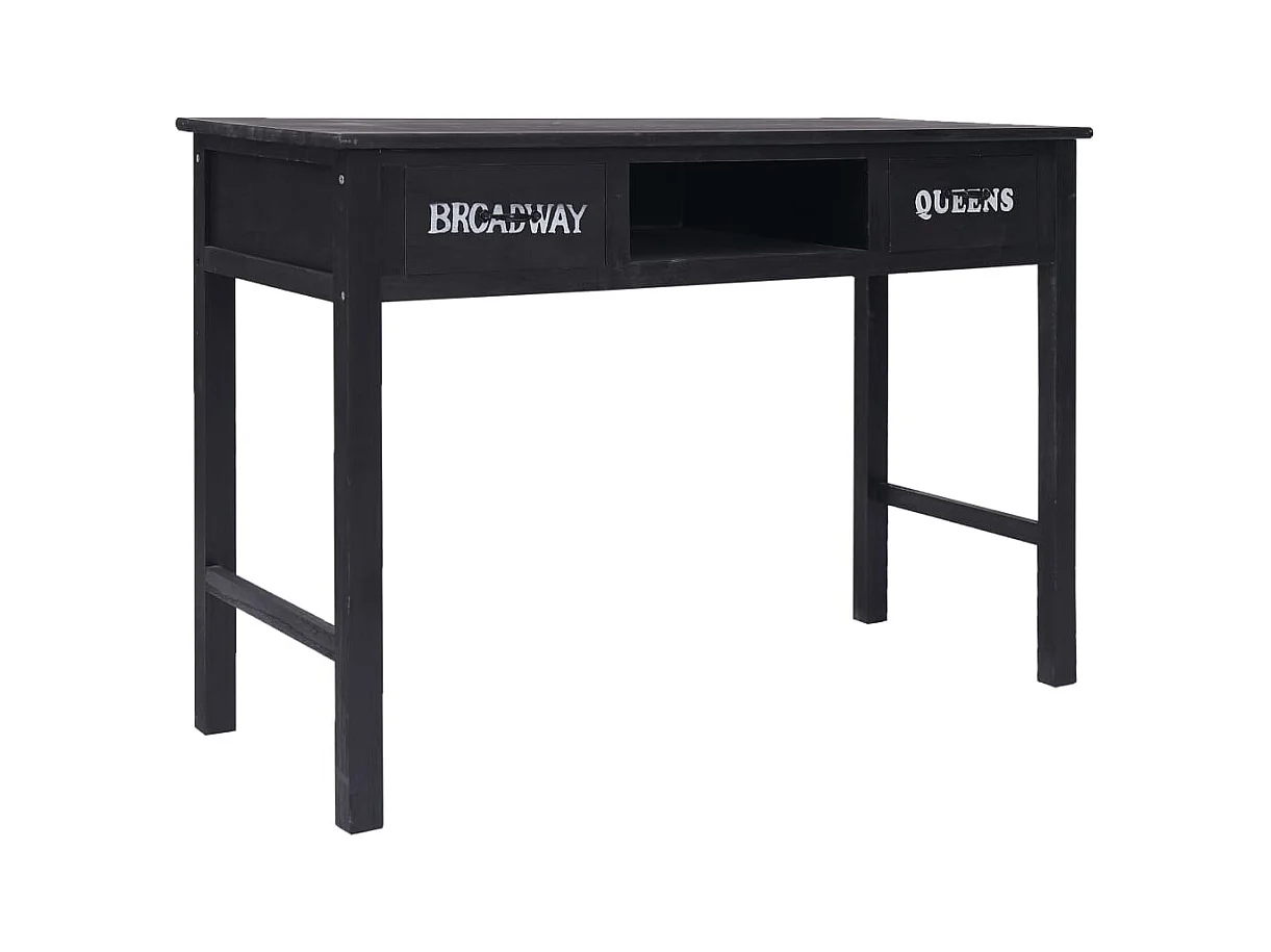 Consoletafel Zwart 110x45x76 cm Hout