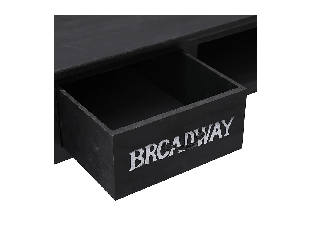 Consoletafel Zwart 110x45x76 cm Hout