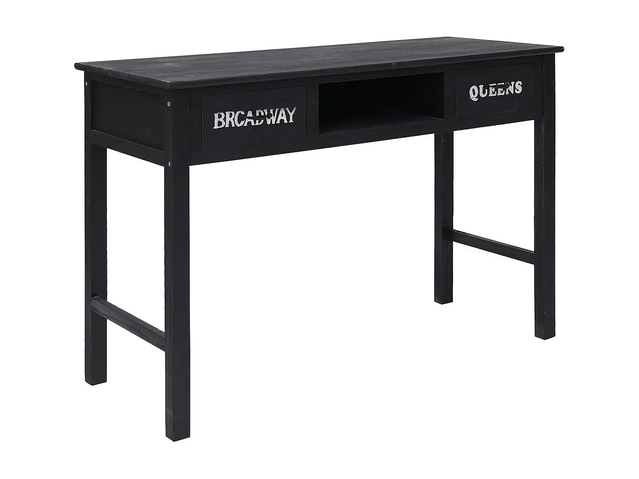 Consolle Nero 110x45x76 cm Legno