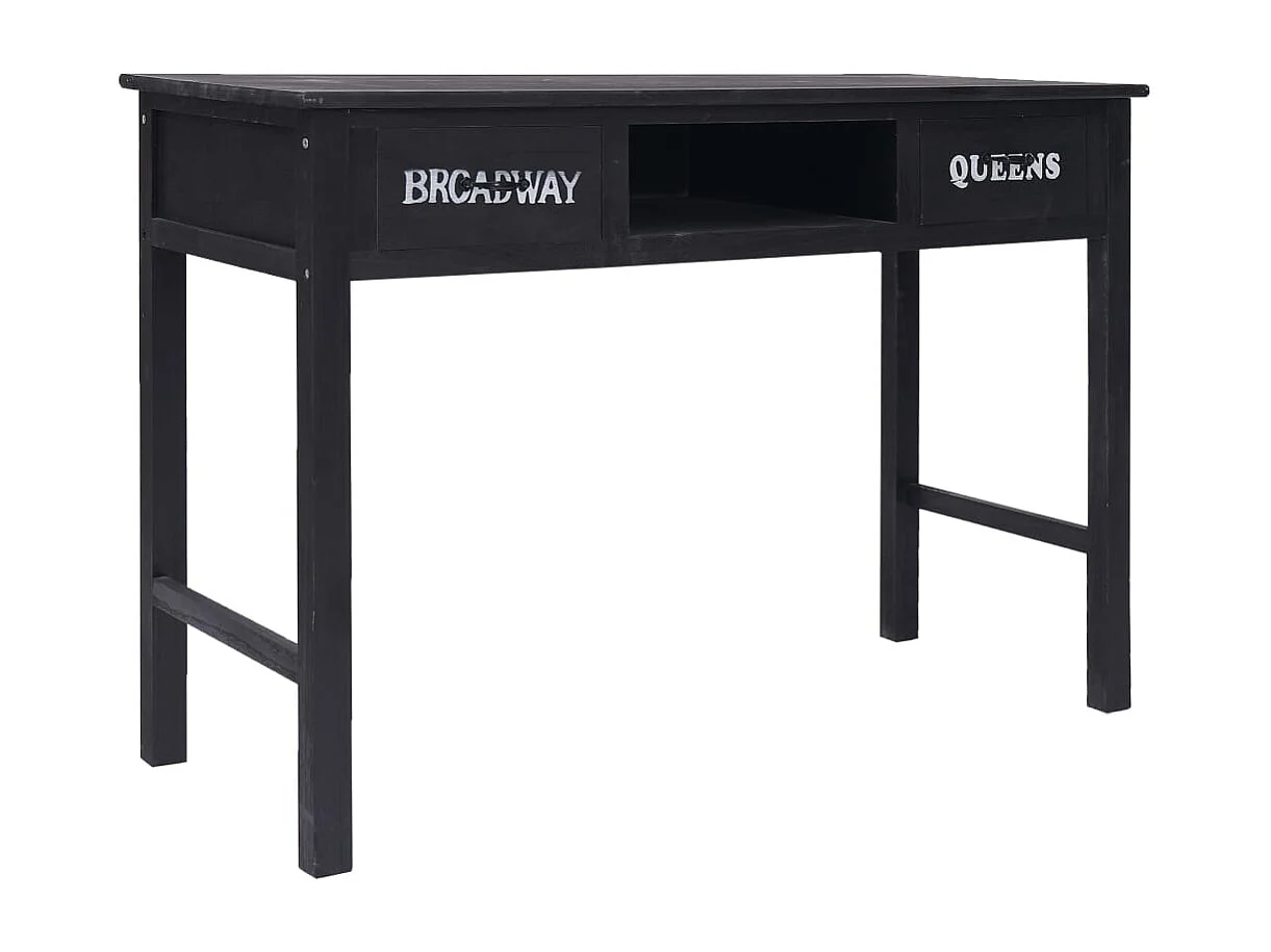 Consolle Nero 110x45x76 cm Legno