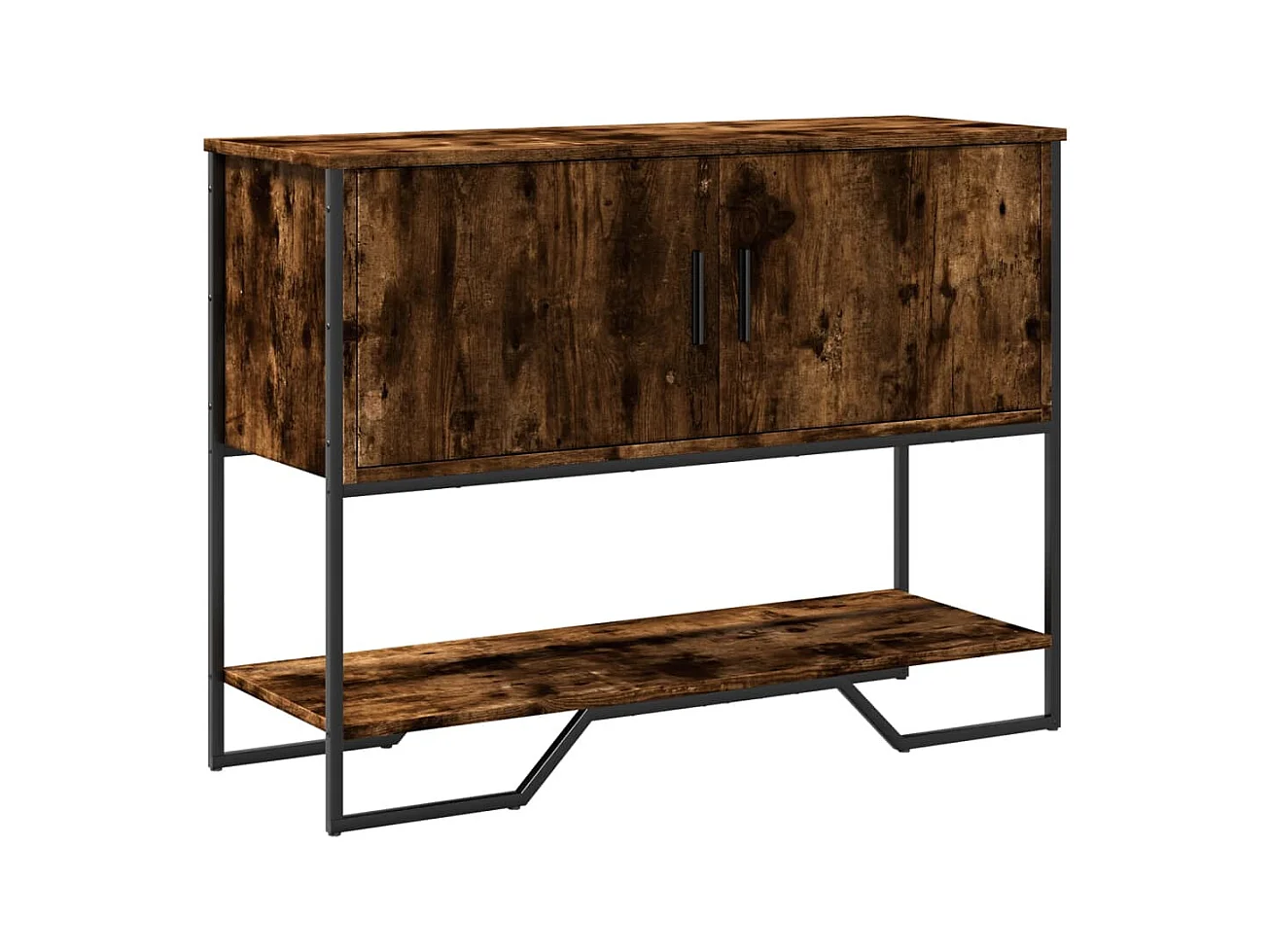 Konsolentisch aus geräucherter Eiche 100x35x74,5 cm Holzwerkstoff