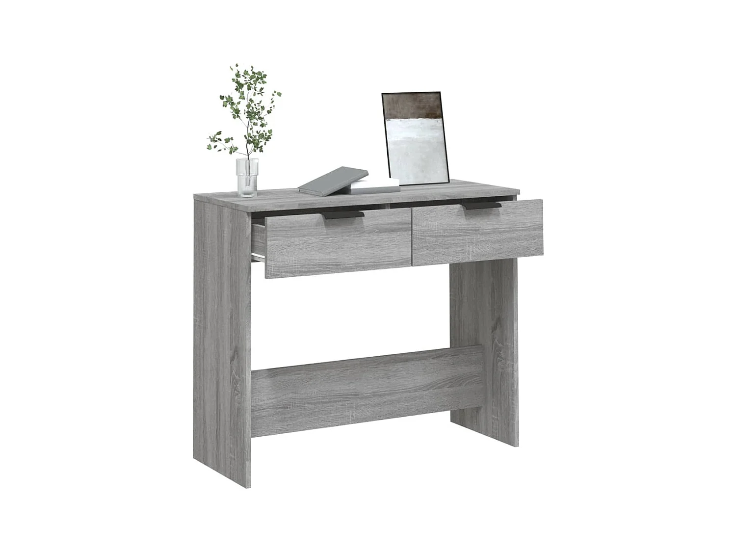Table console Sonoma gris 90x36x75 cm Bois d'ingénierie