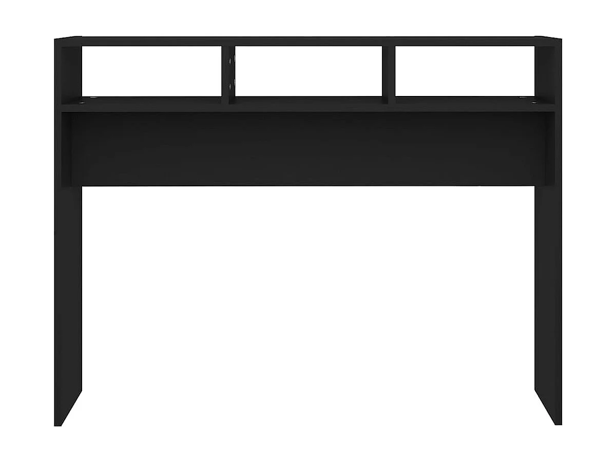 Zwarte consoletafel 105x30x80 cm bewerkt hout