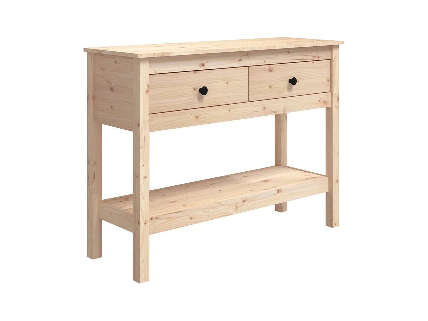 Table console 100x35x75 cm Bois massif de pin