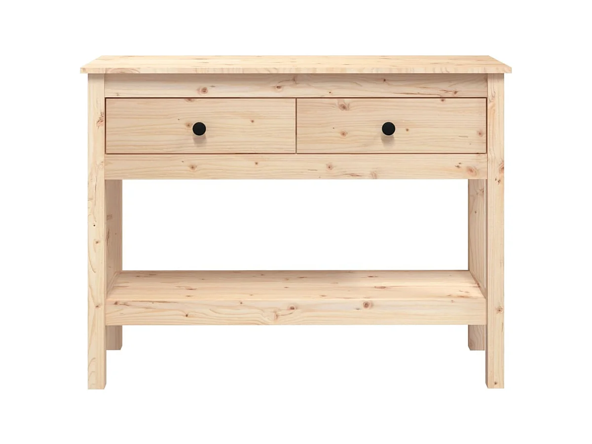 Table console 100x35x75 cm Bois massif de pin