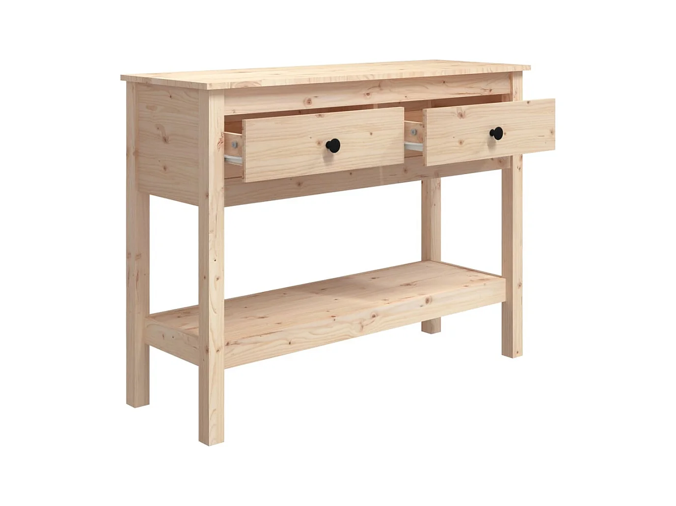 Table console 100x35x75 cm Bois massif de pin