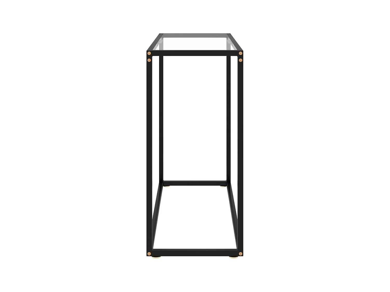 Table console Transparent 80x35x75 cm Verre trempé